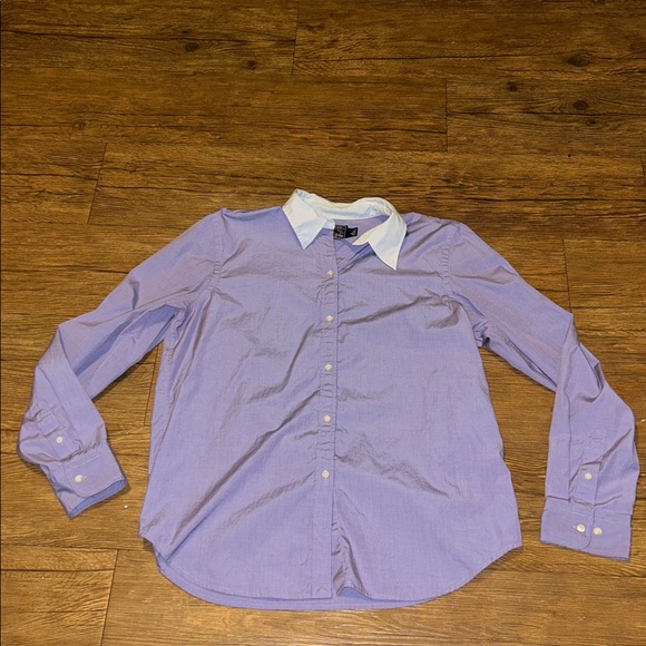 American Living Tops - American Living Lavender Shirt with White Collar